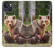 S3558 Bear Family Case For iPhone 14 Plus