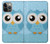 S3029 Cute Blue Owl Case For iPhone 14 Pro Max