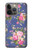 S3265 Vintage Flower Pattern Case For iPhone 14 Pro Max