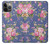 S3265 Vintage Flower Pattern Case For iPhone 14 Pro Max