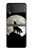 S1981 Wolf Howling at The Moon Case For Samsung Galaxy Z Flip 4