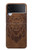 S2529 Leo Zodiac Tattoo Brown Graphic Print Case For Samsung Galaxy Z Flip 4