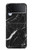 S2895 Black Marble Graphic Printed Case For Samsung Galaxy Z Flip 4
