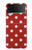 S2951 Red Polka Dots Case For Samsung Galaxy Z Flip 4