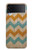 S3033 Vintage Wood Chevron Graphic Printed Case For Samsung Galaxy Z Flip 4