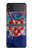 S3313 Croatia Flag Vintage Football Graphic Case For Samsung Galaxy Z Flip 4
