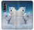 S0285 Polar Bear Family Arctic Case For Samsung Galaxy Z Fold 4