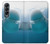 S1801 Beluga Whale Smile Whale Case For Samsung Galaxy Z Fold 4