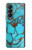 S2685 Aqua Turquoise Gemstone Graphic Printed Case For Samsung Galaxy Z Fold 4