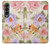 S3035 Sweet Flower Painting Case For Samsung Galaxy Z Fold 4