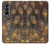 S3691 Gold Peacock Feather Case For Samsung Galaxy Z Fold 4