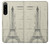 S3474 Eiffel Architectural Drawing Case For Sony Xperia 5 IV