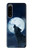 S3693 Grim White Wolf Full Moon Case For Sony Xperia 5 IV