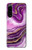 S3896 Purple Marble Gold Streaks Case For Sony Xperia 5 IV