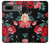 S3112 Rose Floral Pattern Black Case For Google Pixel 7