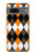 S3421 Black Orange White Argyle Plaid Case For Google Pixel 7