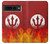 S2803 Fire Red Devil Spear Symbol Case For Google Pixel 7 Pro