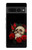 S3753 Dark Gothic Goth Skull Roses Case For Google Pixel 7 Pro