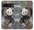 S3793 Cute Baby Panda Snow Painting Case For Google Pixel 7 Pro