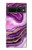 S3896 Purple Marble Gold Streaks Case For Google Pixel 7 Pro