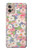 S3688 Floral Flower Art Pattern Case For Motorola Moto G32