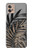 S3692 Gray Black Palm Leaves Case For Motorola Moto G32