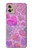 S3710 Pink Love Heart Case For Motorola Moto G32