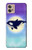 S3807 Killer Whale Orca Moon Pastel Fantasy Case For Motorola Moto G32