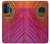 S3201 Pink Peacock Feather Case For Motorola Moto G52, G82 5G