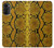 S3365 Yellow Python Skin Graphic Print Case For Motorola Moto G52, G82 5G