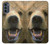 S0840 Grizzly Bear Face Case For Motorola Moto G62 5G