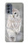 S1566 Snowy Owl White Owl Case For Motorola Moto G62 5G
