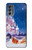 S3282 Santa Xmas Castle Case For Motorola Moto G62 5G
