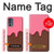 S3754 Strawberry Ice Cream Cone Case For Motorola Moto G62 5G