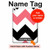 S1849 Pink Black Chevron Zigzag Hard Case For iPad 10.9 (2025,2022)