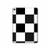 S2492 Black and White Check Hard Case For iPad 10.9 (2025,2022)