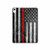 S3687 Firefighter Thin Red Line American Flag Hard Case For iPad 10.9 (2022)