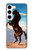 S0934 Wild Black Horse Case For Samsung Galaxy S23