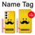 S1145 Yellow Mustache Sun Case For Samsung Galaxy S23