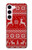 S2835 Christmas Reindeer Knitted Pattern Case For Samsung Galaxy S23