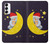 S2849 Cute Sleepy Owl Moon Night Case For Samsung Galaxy S23