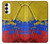 S3306 Colombia Flag Vintage Football Graphic Case For Samsung Galaxy S23