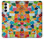 S3391 Abstract Art Mosaic Tiles Graphic Case For Samsung Galaxy S23