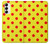 S3526 Red Spot Polka Dot Case For Samsung Galaxy S23