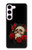 S3753 Dark Gothic Goth Skull Roses Case For Samsung Galaxy S23