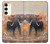 S1292 Dusty Elephant Egrets Case For Samsung Galaxy S23 Plus