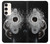 S2387 Gun Bullet Hole Glass Case For Samsung Galaxy S23 Plus