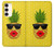 S2443 Funny Pineapple Sunglasses Kiss Case For Samsung Galaxy S23 Plus