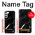 S2895 Black Marble Graphic Printed Case For Samsung Galaxy S23 Plus