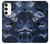 S2959 Navy Blue Camo Camouflage Case For Samsung Galaxy S23 Plus